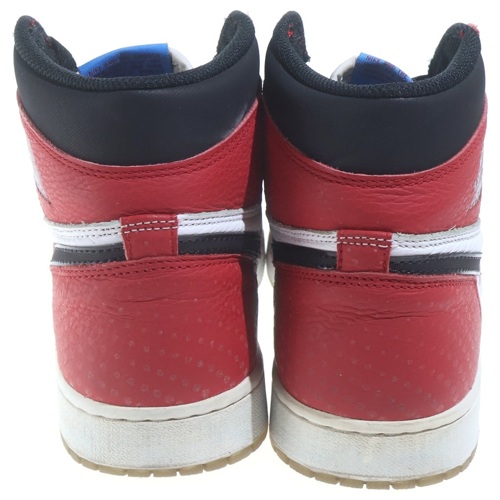 NIKE(ナイキ) AIR JORDAN1 ORIGIN STORY 555088-602 エアジョーダン1 オリジンストーリー ハイカットスニーカー US8.5/26.5cm レッド/ホワイト