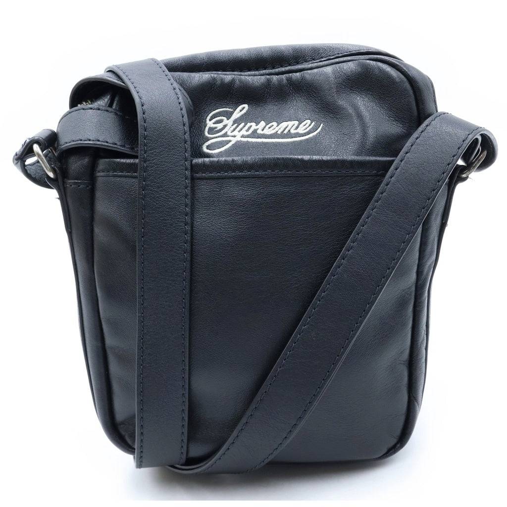 SUPREME(シュプリーム) 25SS x Nike Leather Shoulder Bag ナイキ レザー ショルダーバッグ HJ7964-045 ブラック