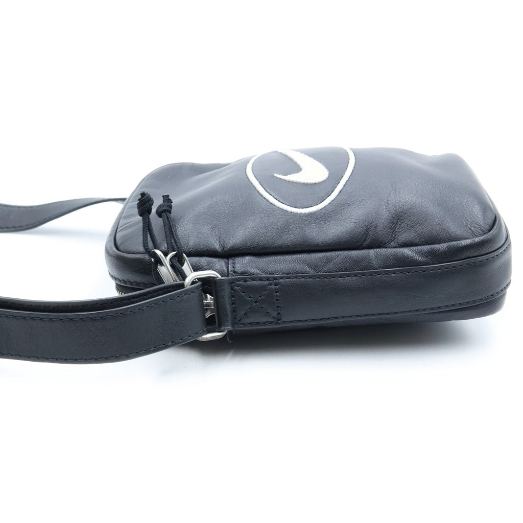 SUPREME(シュプリーム) 25SS x Nike Leather Shoulder Bag ナイキ レザー ショルダーバッグ HJ7964-045 ブラック