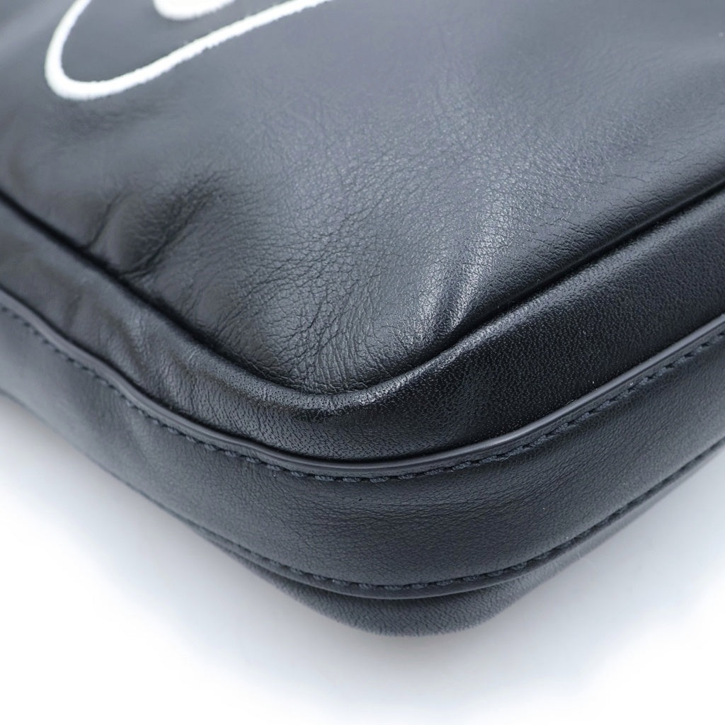SUPREME(シュプリーム) 25SS x Nike Leather Shoulder Bag ナイキ レザー ショルダーバッグ HJ7964-045 ブラック