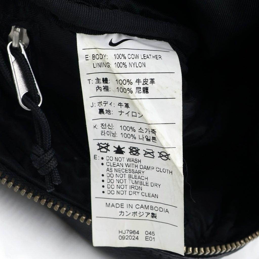 SUPREME(シュプリーム) 25SS x Nike Leather Shoulder Bag ナイキ レザー ショルダーバッグ HJ7964-045 ブラック