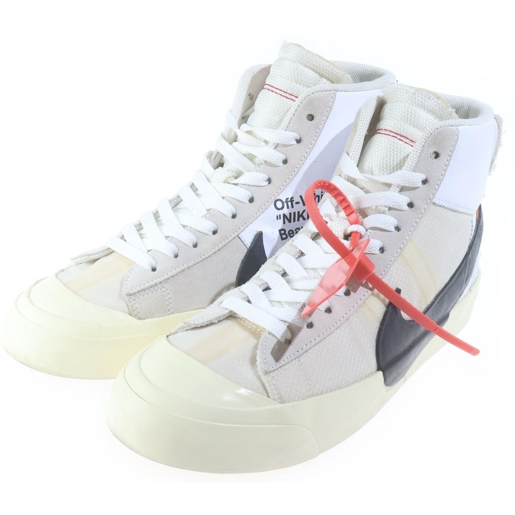 NIKE(ナイキ) ×OFF-WHITE THE 10 BLAZER MID AA3832-100 オフホワイト ザ テン ブレザー ミッドカットスニーカー US9.5/27.5cm ホワイト