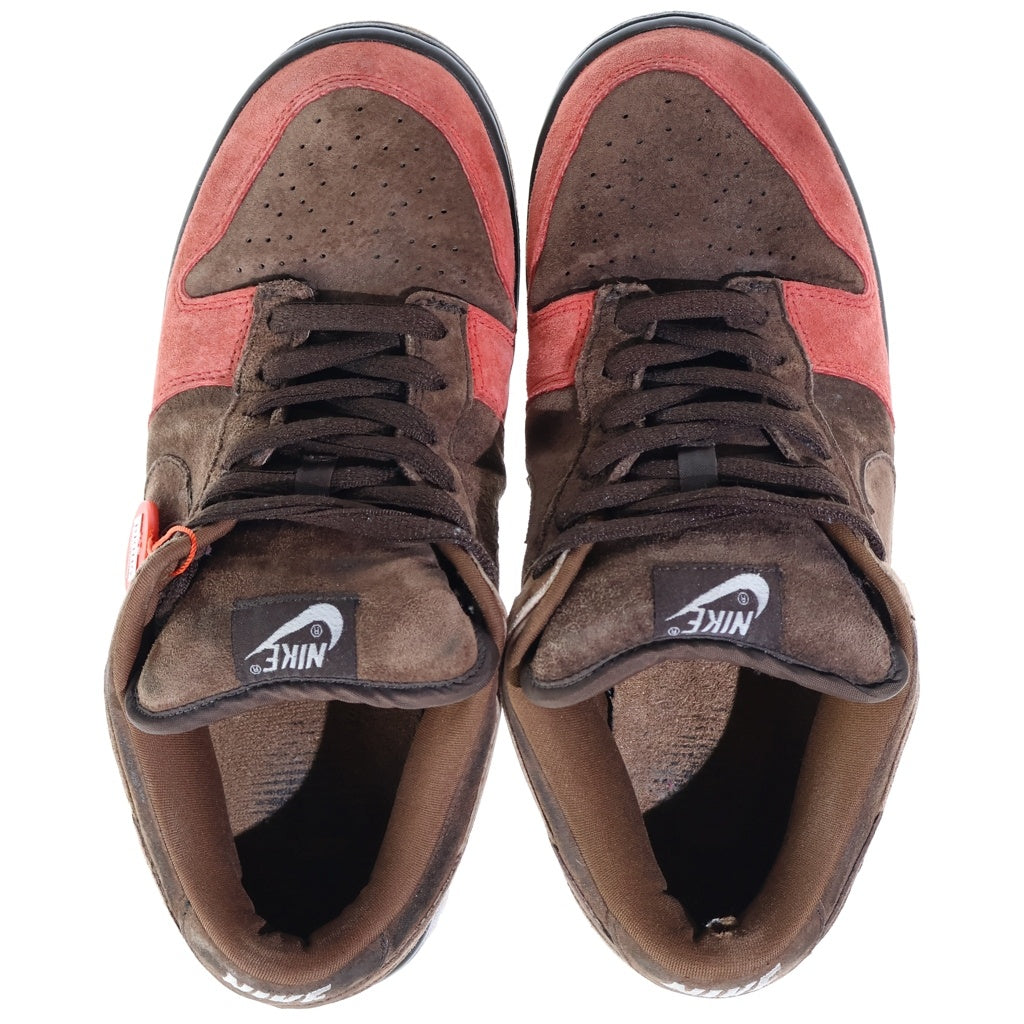 NIKE(ナイキ) 【観賞用 2003年製】DUNK LOW PRO BISON ダンク バイソン つま赤 ローカットスニーカー US10/28cm レッド/ブラウン 304292-226
