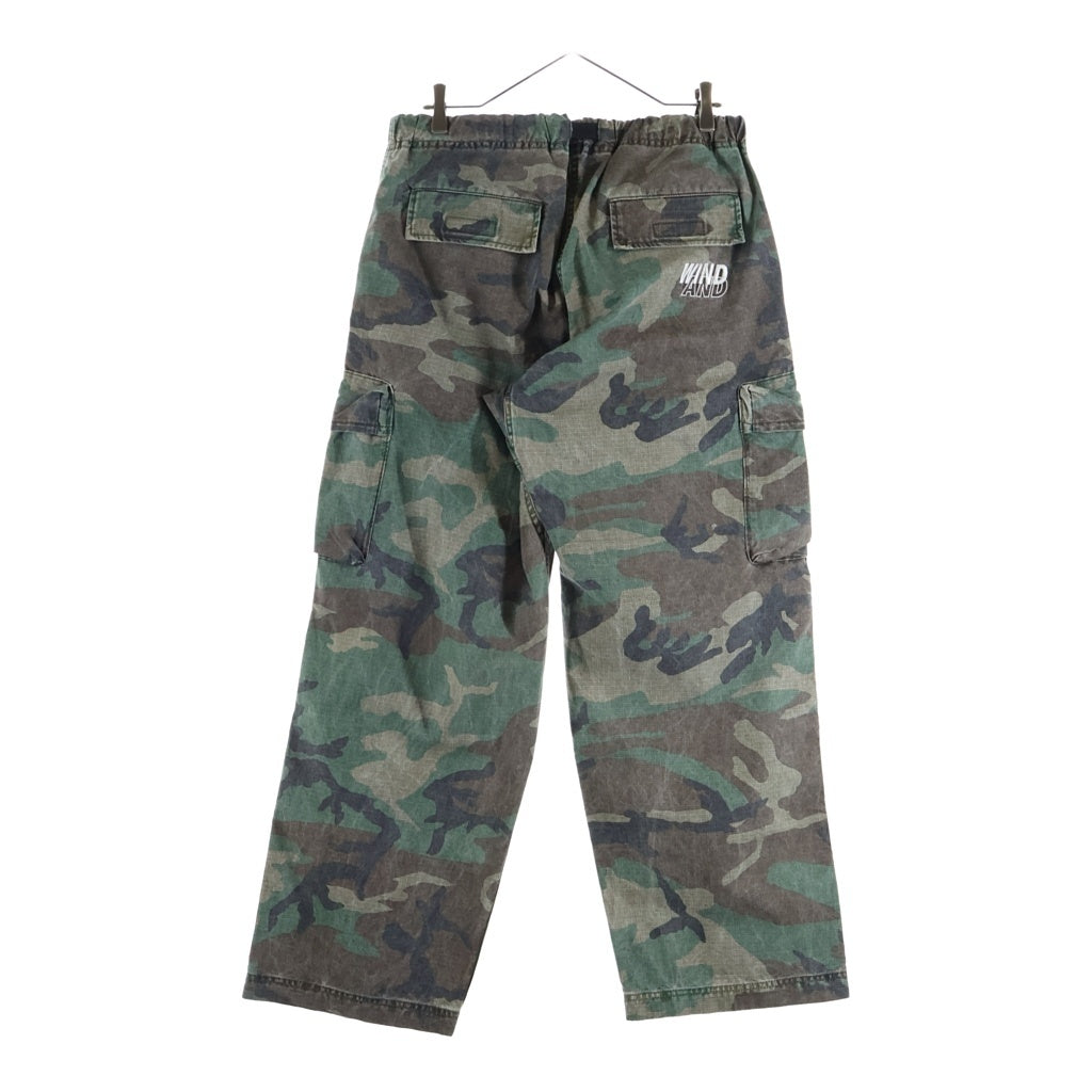 WIND AND SEA(ウィンダンシー) WIDE LEG CARGO PANTS ワイドカーゴパンツ カモ柄 WDS-O-EIT-26-Q1-PT-01