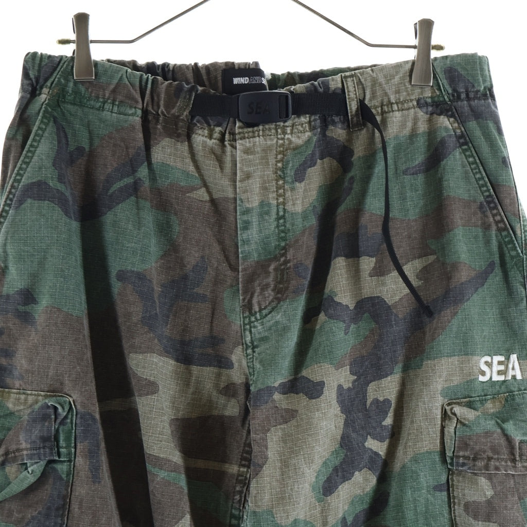 WIND AND SEA(ウィンダンシー) WIDE LEG CARGO PANTS ワイドカーゴパンツ カモ柄 WDS-O-EIT-26-Q1-PT-01