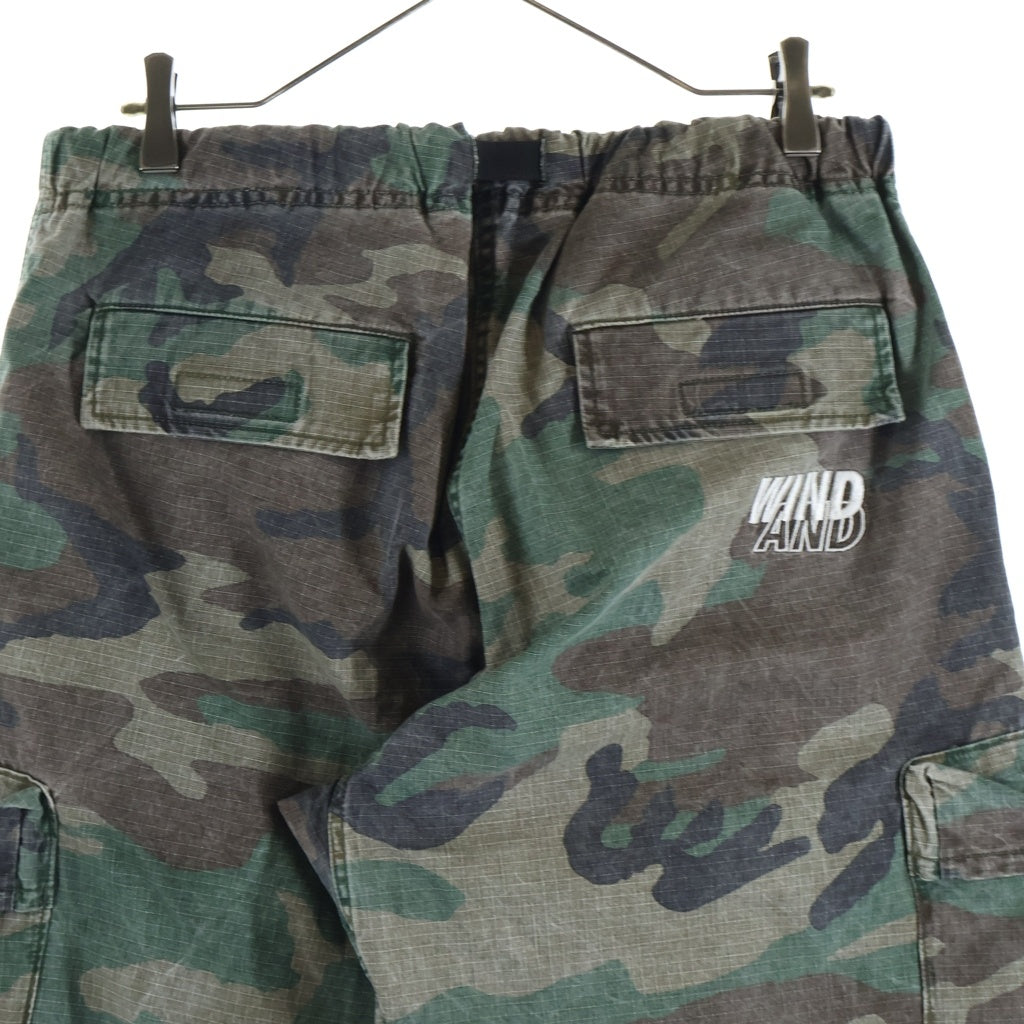 WIND AND SEA(ウィンダンシー) WIDE LEG CARGO PANTS ワイドカーゴパンツ カモ柄 WDS-O-EIT-26-Q1-PT-01