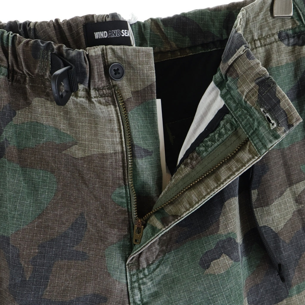WIND AND SEA(ウィンダンシー) WIDE LEG CARGO PANTS ワイドカーゴパンツ カモ柄 WDS-O-EIT-26-Q1-PT-01