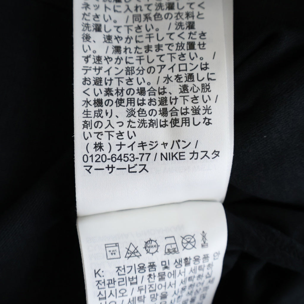 NIKE(ナイキ) ×sacai 再構築ロゴプリント クルーネック半袖Tシャツカットソー ブラック CD6310-010