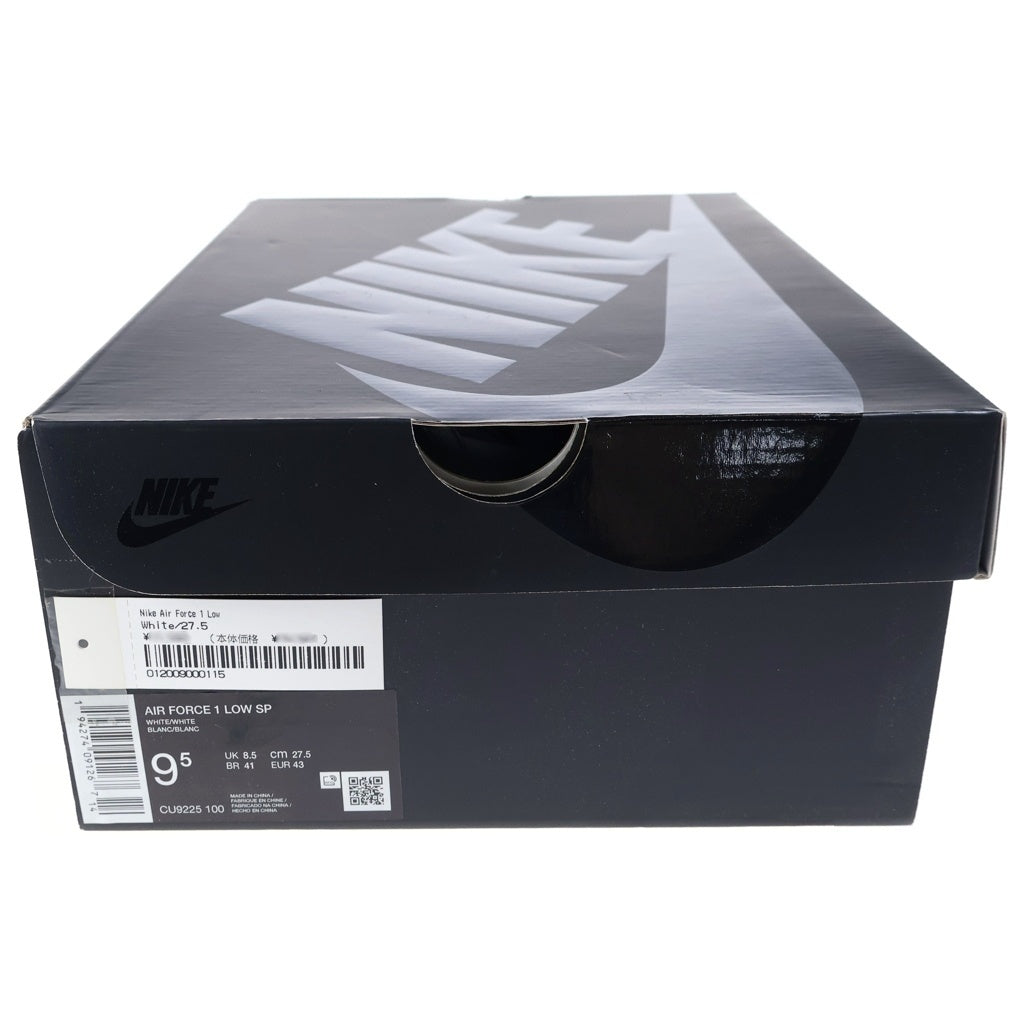 NIKE(ナイキ) ×SUPREME AIR FORCE LOW シュプリーム エア フォース 1 ローカットスニーカー ホワイト US9.5/27.5cm CU9225-100