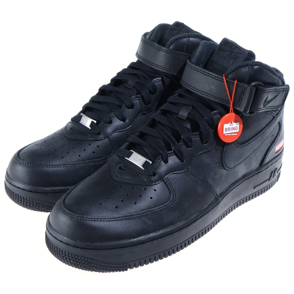 NIKE(ナイキ) ×SUPREME AIR FORCE1 MID SP FZ8784-001 シュプリーム エアフォース1 ミッドカットスニーカー US11/29.0cm ブラック