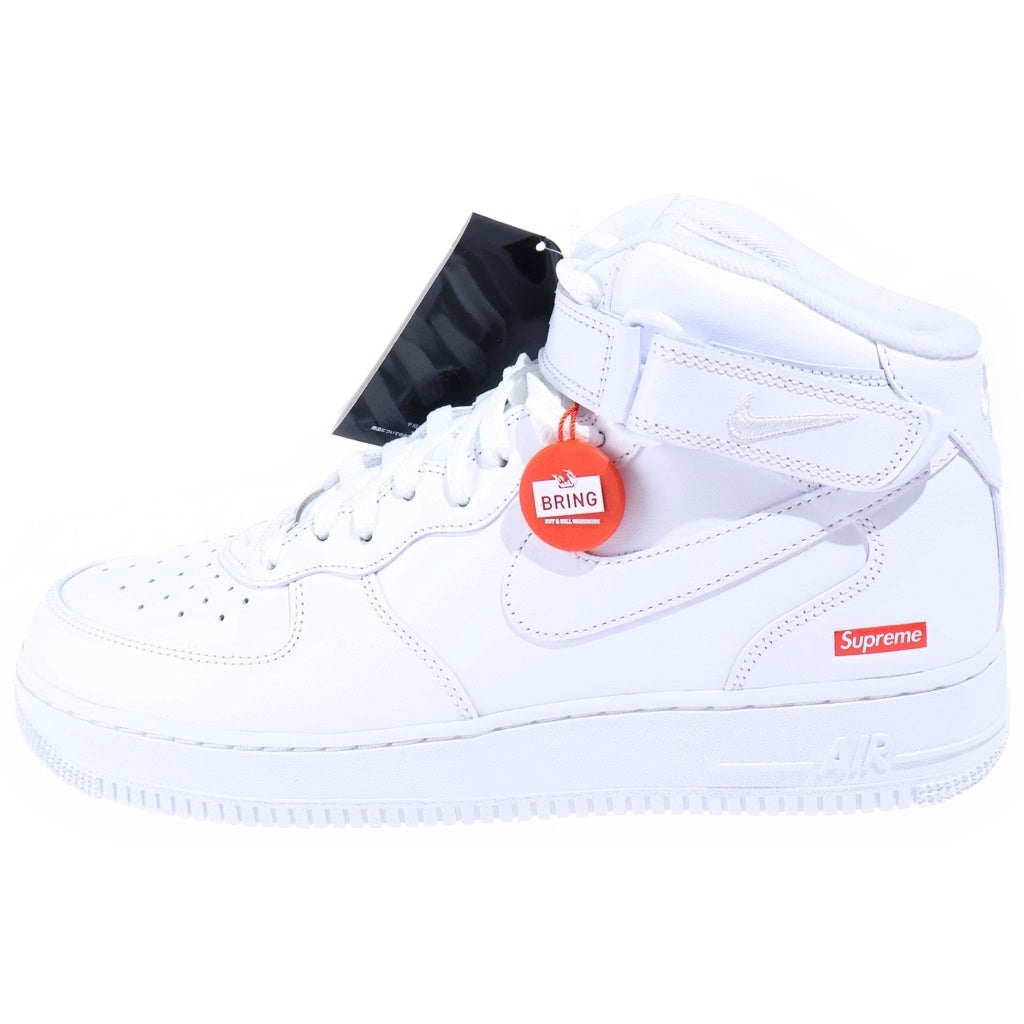 NIKE(ナイキ) ×SUPREME AIR FORCE 1 MID SP FZ8784-100 シュプリーム エアフォース1 ミッドカットスニーカー US11/29.0cm ホワイト