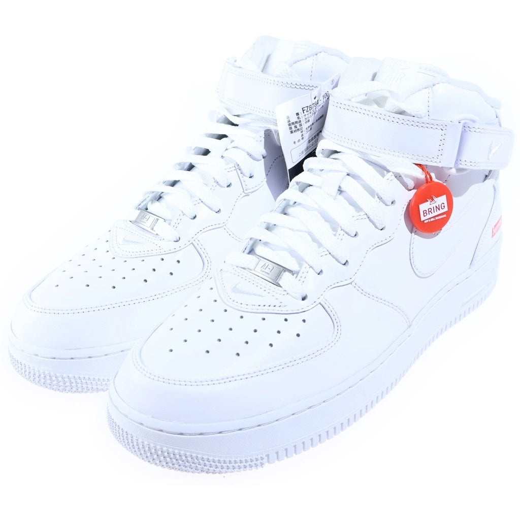 NIKE(ナイキ) ×SUPREME AIR FORCE 1 MID SP FZ8784-100 シュプリーム エアフォース1 ミッドカットスニーカー US11/29.0cm ホワイト