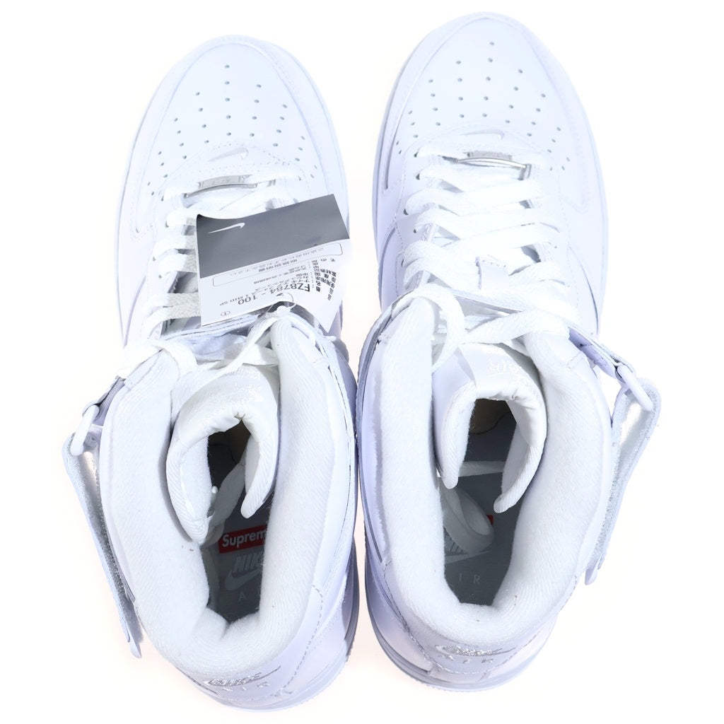 NIKE(ナイキ) ×SUPREME AIR FORCE 1 MID SP FZ8784-100 シュプリーム エアフォース1 ミッドカットスニーカー US11/29.0cm ホワイト