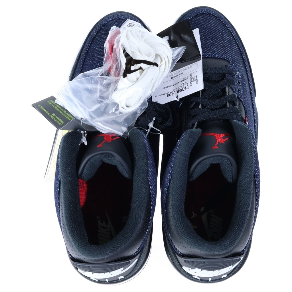 NIKE(ナイキ) ×LEVI'S AIR JORDAN 3 RETRO LSC INDIGO SP IH7959-400 リーバイス エアジョーダン3 ミッドカットスニーカー US11/29.0cm インディゴ