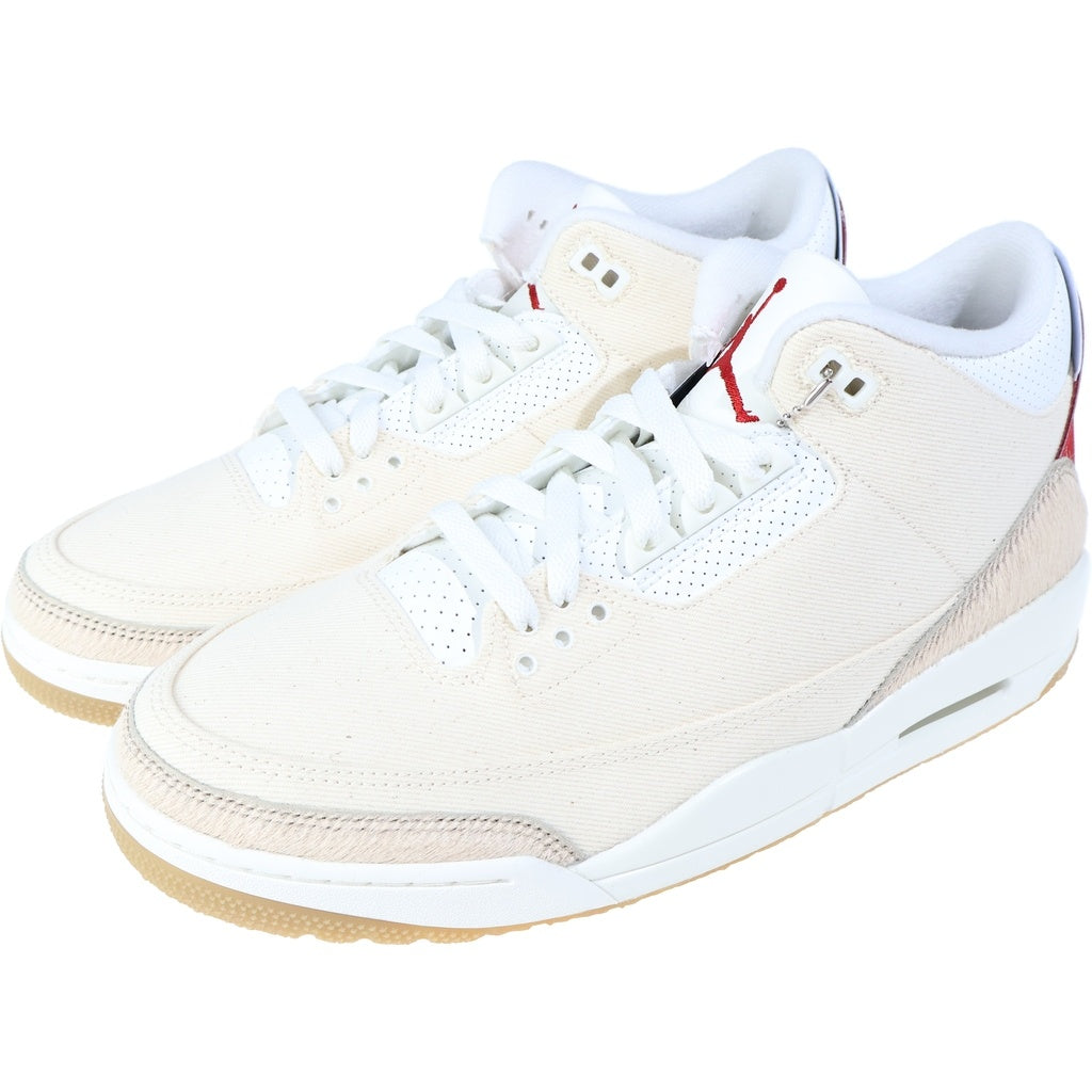 NIKE(ナイキ) ×LEVI'S AIR JORDAN 3 RETRO ECRU DENIM IR0910-400 リーバイス エアジョーダン3 エクリュデニム ミッドカットスニーカー US11/29.0cm クリーム