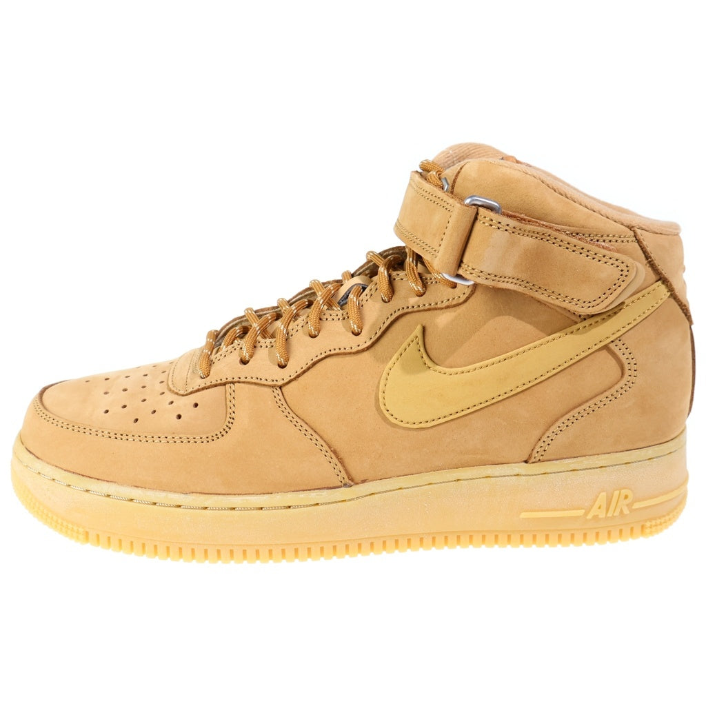 NIKE(ナイキ) AIR FORCE 1 MID FLAX DJ9158-200 エアフォース1 フラックス ミッドカットスニーカー US10.5/28.5cm ブラウン
