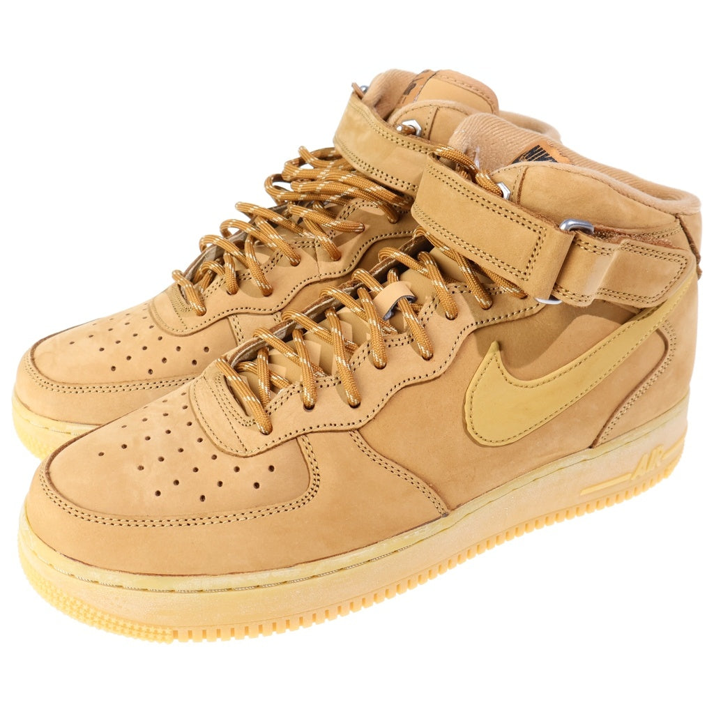 NIKE(ナイキ) AIR FORCE 1 MID FLAX DJ9158-200 エアフォース1 フラックス ミッドカットスニーカー US10.5/28.5cm ブラウン