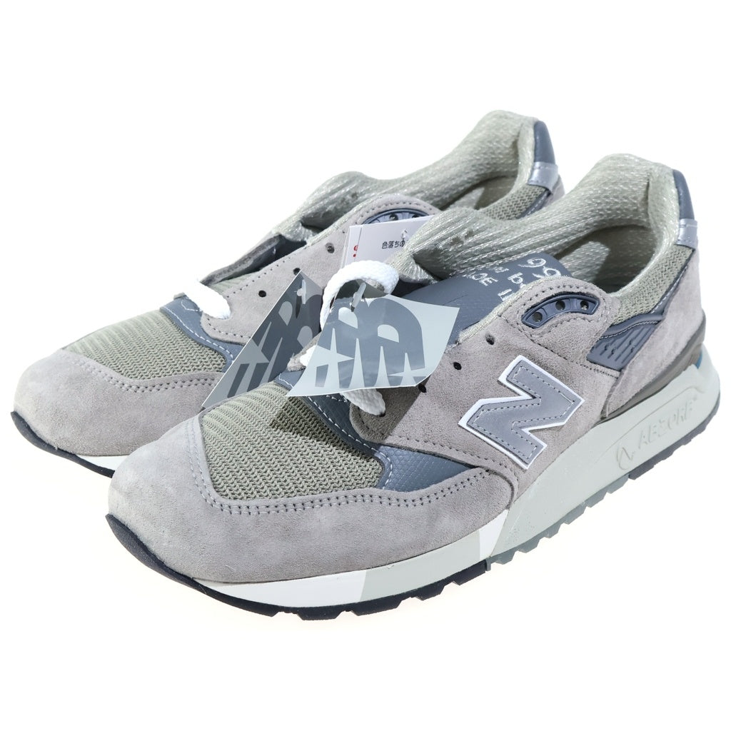 New Balance(ニューバランス) U998GR スエード ローカットスニーカー US8/26.0cm グレー