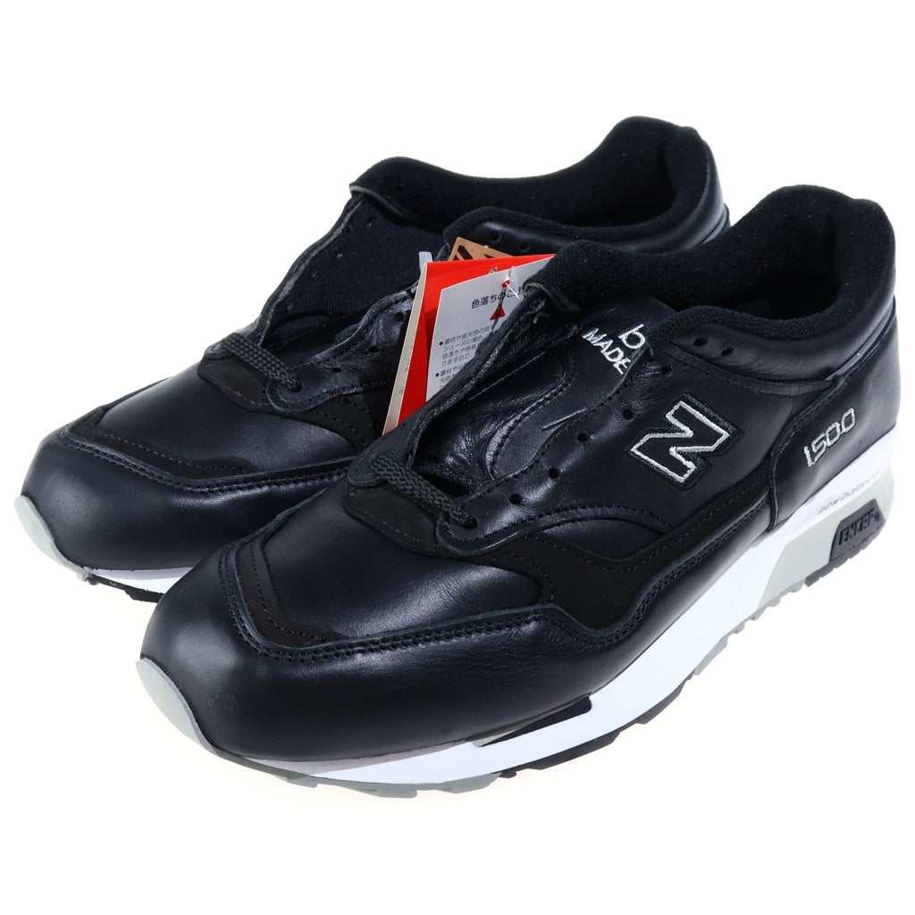 New Balance(ニューバランス) M1500BK レザー ローカットスニーカー US8.5/26.5cm ブラック