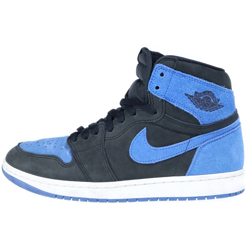 NIKE(ナイキ) AIR JORDAN 1 RETRO HIGH OG ROYAL REIMAGINED エアジョーダン1 レトロ ロイヤルリイマジンド ハイカットスニーカー DZ5485-042 ブラック/ブルー US10.5/28.5cm