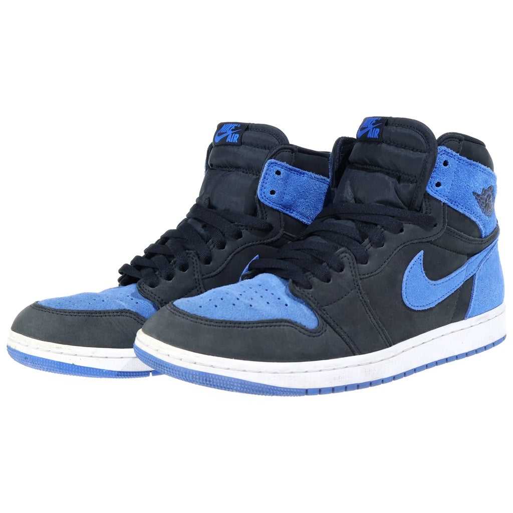 NIKE(ナイキ) AIR JORDAN 1 RETRO HIGH OG ROYAL REIMAGINED エアジョーダン1 レトロ ロイヤルリイマジンド ハイカットスニーカー DZ5485-042 ブラック/ブルー US10.5/28.5cm