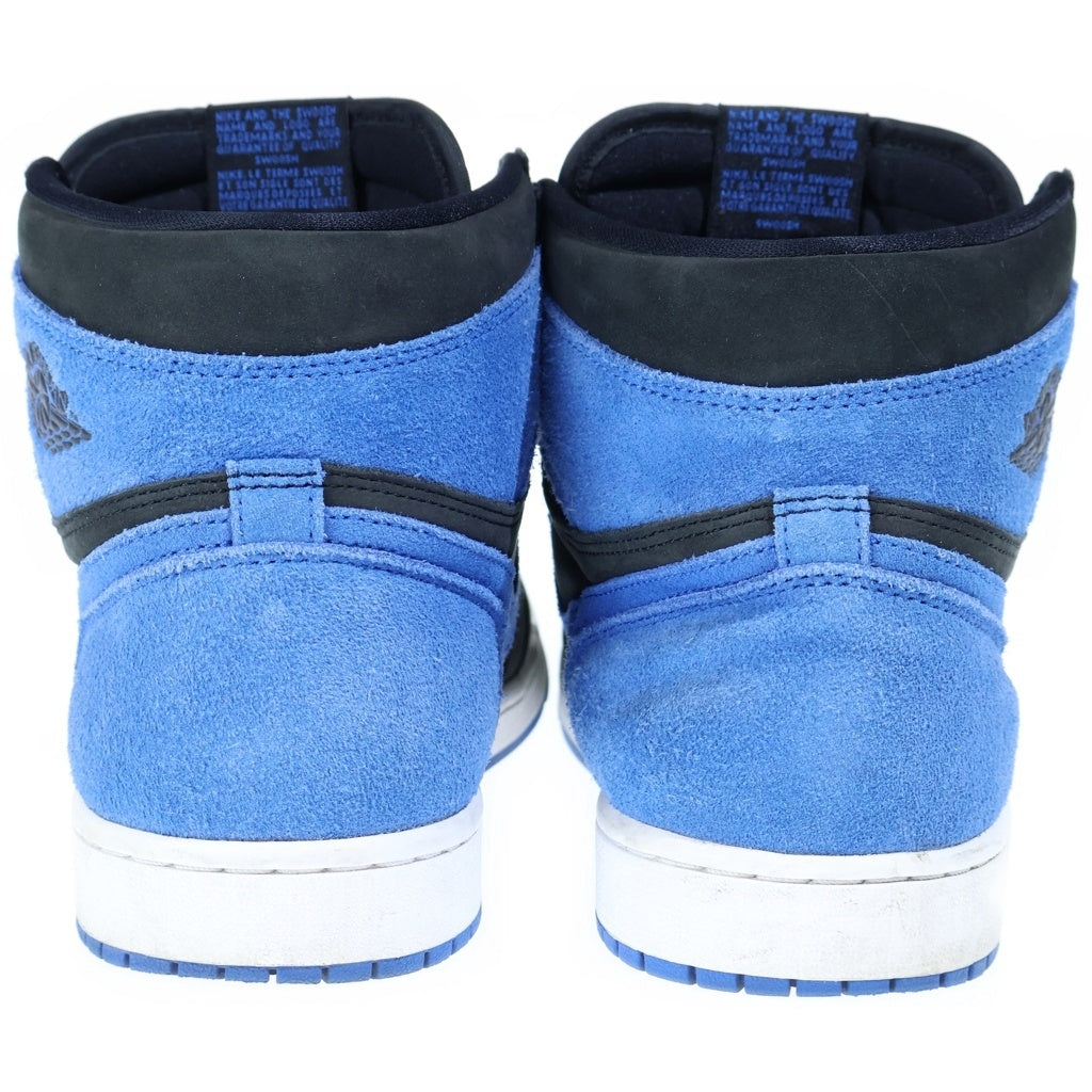 NIKE(ナイキ) AIR JORDAN 1 RETRO HIGH OG ROYAL REIMAGINED エアジョーダン1 レトロ ロイヤルリイマジンド ハイカットスニーカー DZ5485-042 ブラック/ブルー US10.5/28.5cm