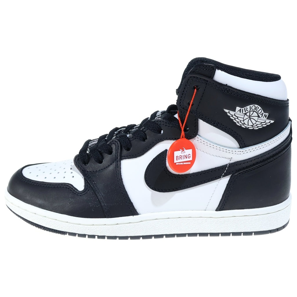 NIKE(ナイキ) AIR JORDAN 1 HI BLACK/WHITE エアジョーダン1 85 パンダ ハイカットスニーカー ブラック/ホワイト US9/27cm BQ4422‐001
