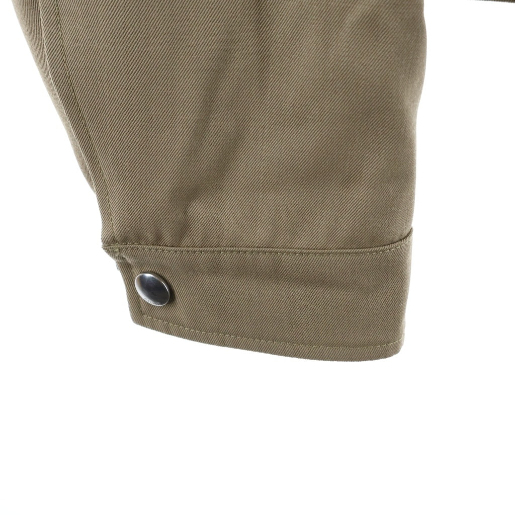 CELINE(セリーヌ) 25AW Triomphe Wool Twill Zip Up Jacket トリオンフ ウールツイル ジップアップジャケット ベージュ RV01E973C