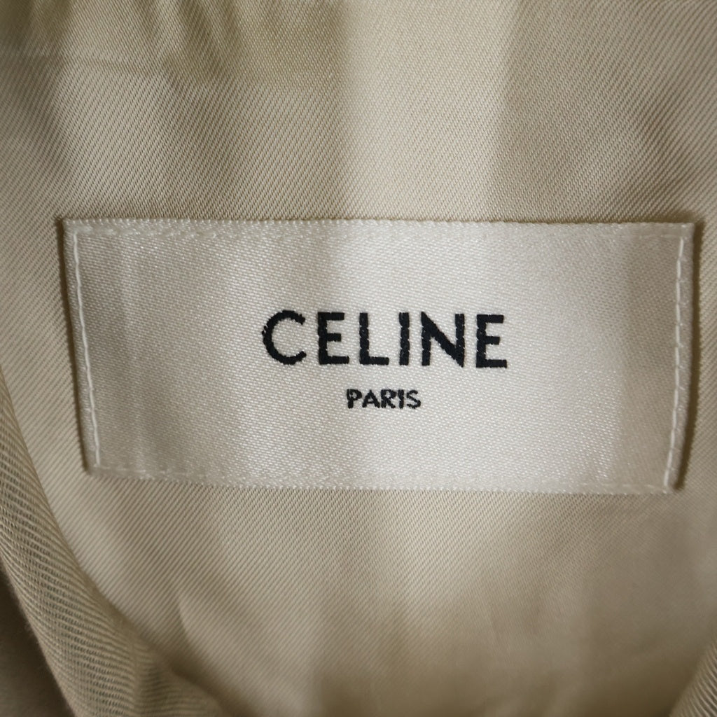 CELINE(セリーヌ) 25AW Triomphe Wool Twill Zip Up Jacket トリオンフ ウールツイル ジップアップジャケット ベージュ RV01E973C
