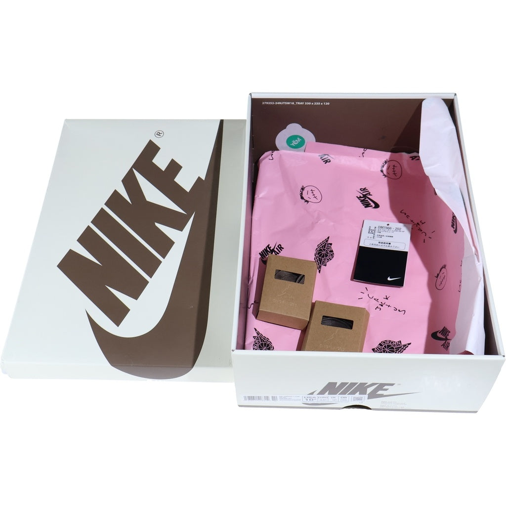NIKE(ナイキ) ×TRAVIS SCOTT AIR JORDAN LOW OG SP VELVET BROWN トラヴィススコット エアジョーダン 1 ベルベット ローカットスニーカー US10.5/28.5cm ブラウン DM7866-202