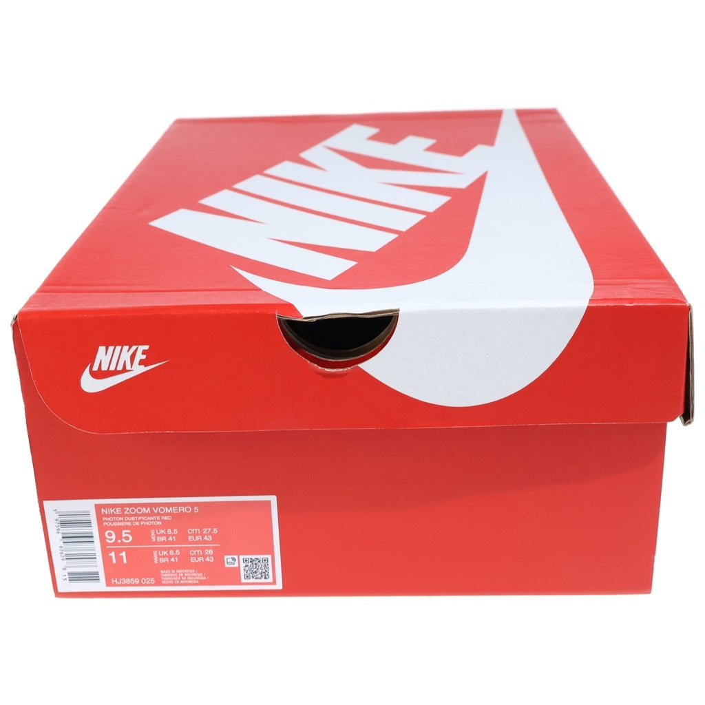 NIKE(ナイキ) ZOOM VOMERO 5 USA ズーム ボメロ5 ローカットスニーカー US9.5/27.5cm ホワイト/レッド HJ3859-025