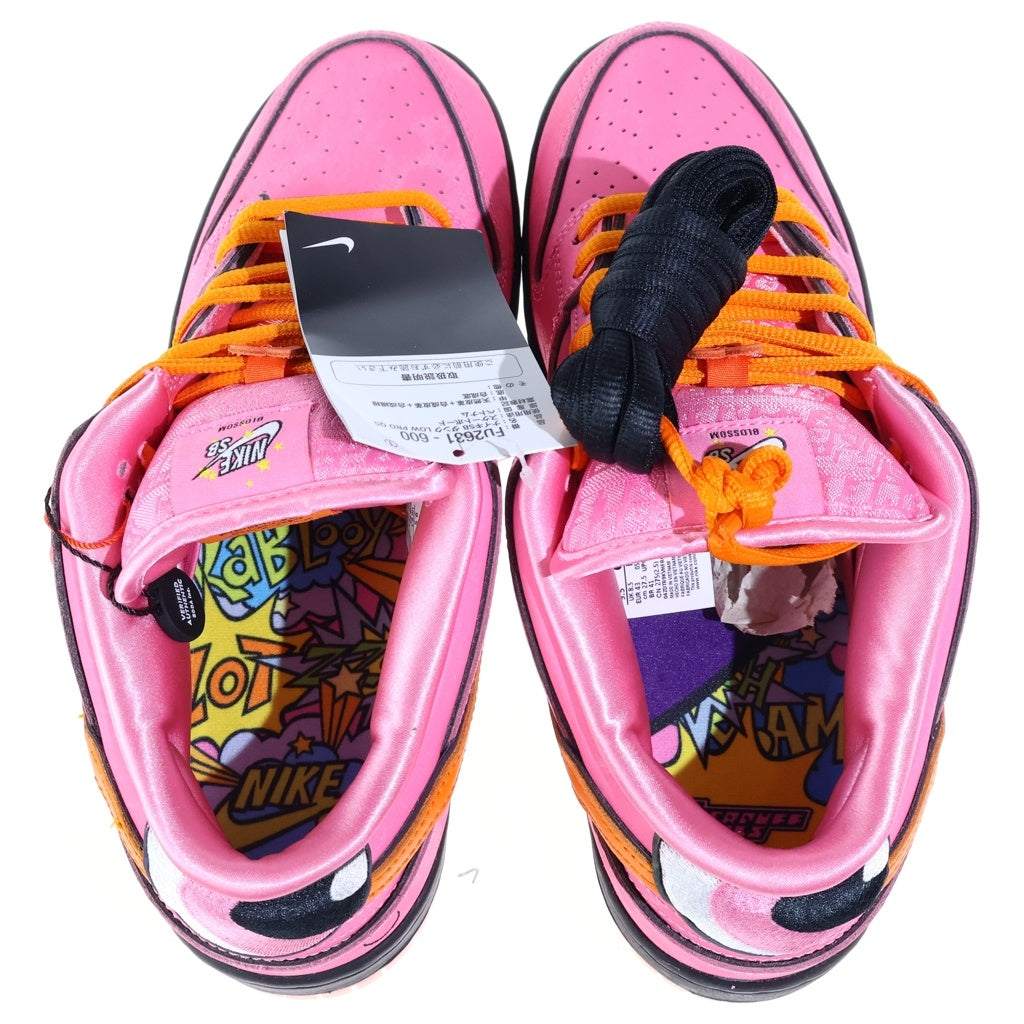 NIKE SB(ナイキエスビー) ×THE POWERPUFF GIRLS DUNK LOW BLOSSOM FD2631-600 パワーパフガールズ ダンク ブロッサム ローカットスニーカー US9.5/27.5cm ピンク