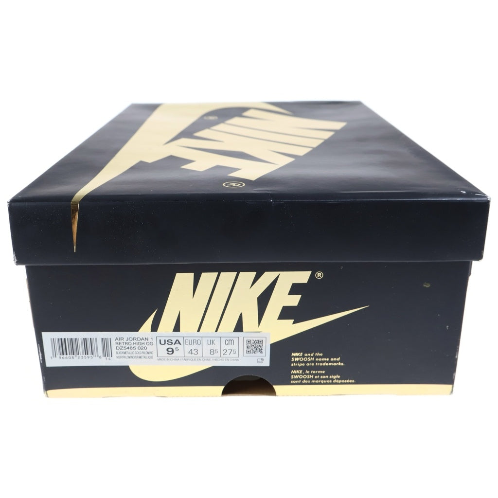 NIKE(ナイキ) AIR JORDAN1 RETRO HIGH OG PALOMINO DZ5485-020 エアジョーダン1 レトロ パロミノ ハイカットスニーカー US9.5/27.5cm ブラック/ブラウン
