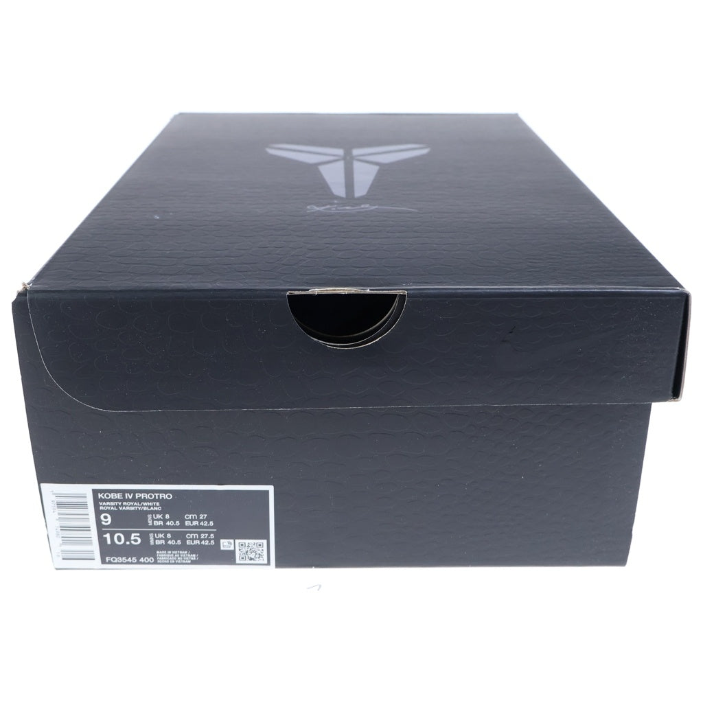 NIKE(ナイキ) Kobe 4 PROTRO PHILLY FQ3545-400 コービー4 プロトロ フィリー ローカットスニーカー US9/27.0cm ブルー