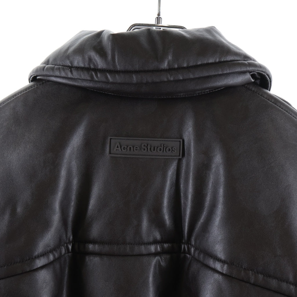 Acne Studios(アクネ ストゥディオズ) Bomber Jacket コーティング ボンバー ジャケット FN-WN-OUTW000878 ブラウン