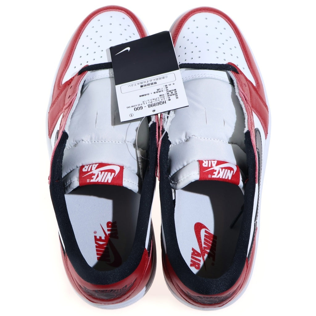 NIKE(ナイキ) AIR JORDAN LOW CHICAGO エアジョーダン 1 シカゴ ローカットスニーカー US9.5/27.5cm レッド/ホワイト HQ6998-600