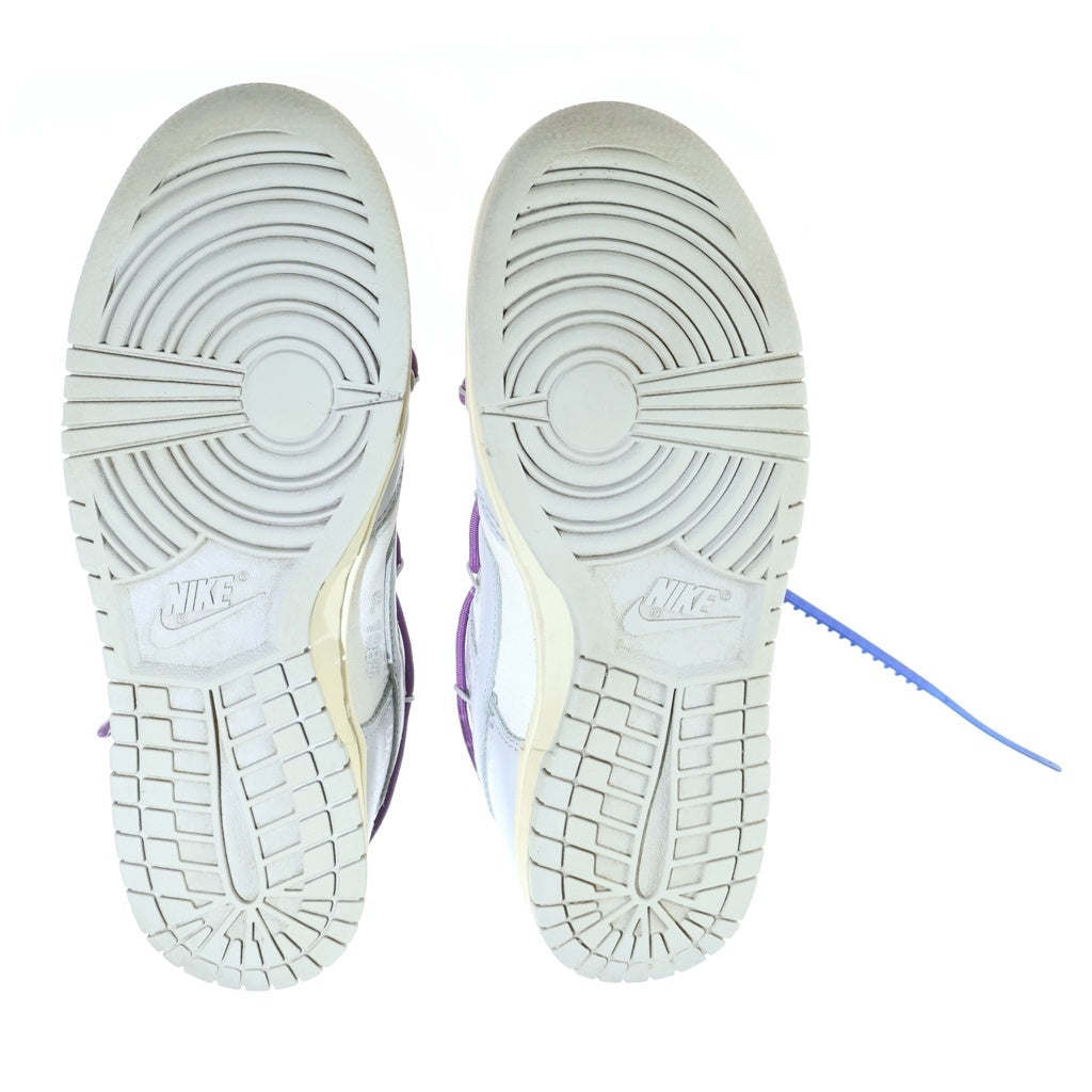 NIKE(ナイキ) ×OFF-WHITE DUNK LOW 1 OF 50 LOT.48 オフホワイト ダンク ローカットスニーカー US7.5/25.5cm ホワイト/グレー DM1602-107