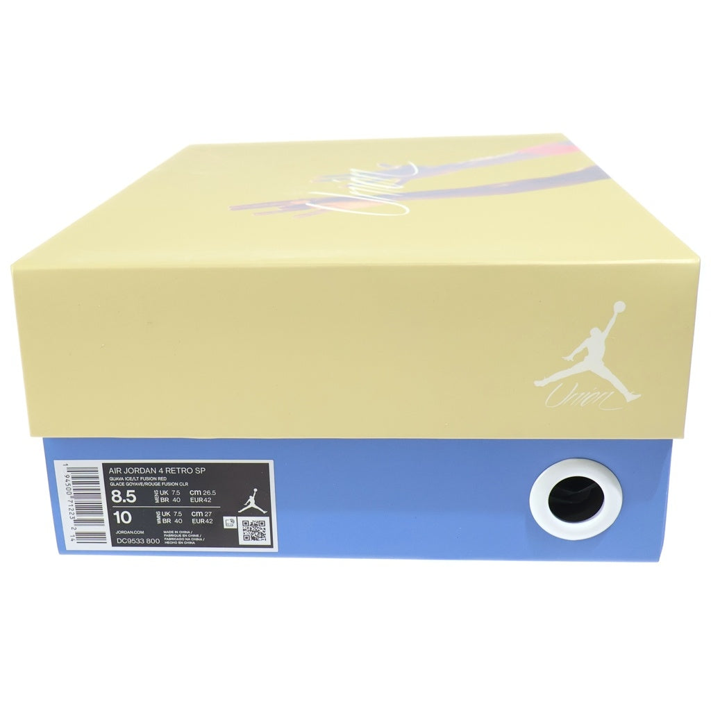 NIKE(ナイキ) ×UNION AIR JORDAN 4 GUAVA ICE ユニオン エアジョーダン4 グァバアイス ハイカットスニーカー US8.5/26.5cm マルチ DC9533-800