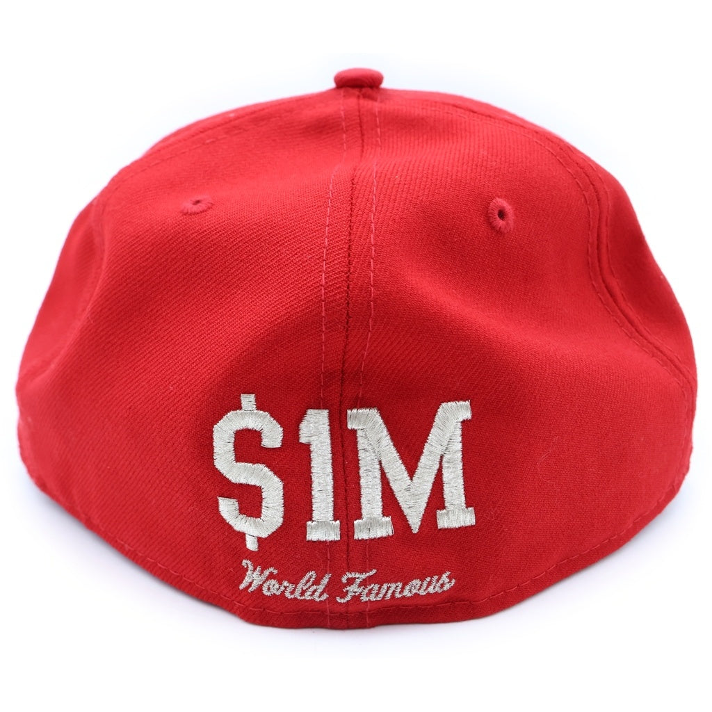 SUPREME(シュプリーム) 20AW $1M Metallic Box Logo New Era メタリック ボックスロゴ ニューエラ ストレートキャップ レッド