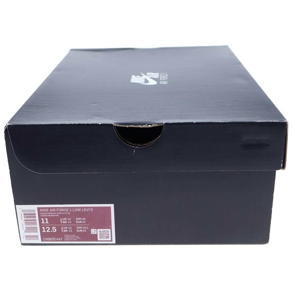NIKE(ナイキ) ×Levis AIR FORCE LOW リーバイス エアフォース 1 ローカットスニーカー US11/29.0cm インディゴ CV0670-447