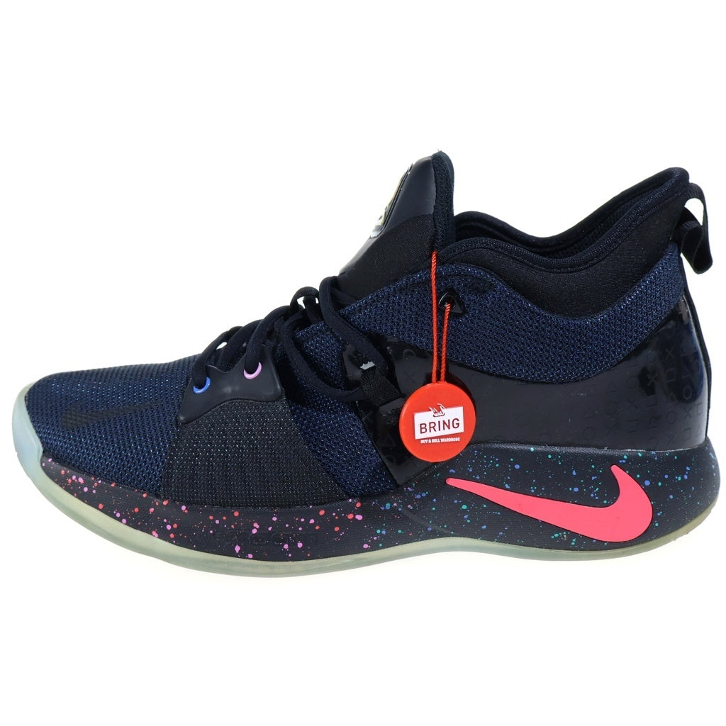 NIKE(ナイキ) ×PLAYSTATION プレイステーション PG2 ローカットスニーカー US10/28.0cm ネイビー AT7816-002