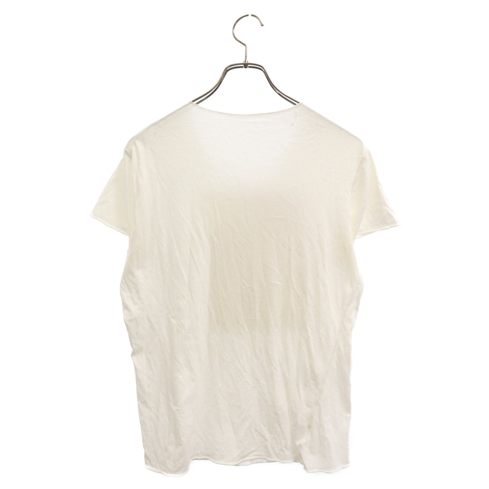 lucien pellat-finet(ルシアンペラフィネ) ARCHIVE GIRL TEE 切りっぱなし ヌードガール プリント クルーネック半袖Tシャツ ホワイト