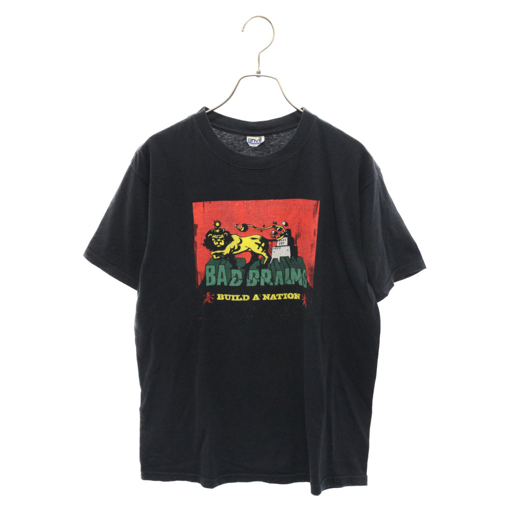 VINTAGE(ヴィンテージ) BAD BRAINS Lion Crush バッド ブレインズ ライオン クラッシュ プリント クルーネック 半袖Tシャツ ブラック