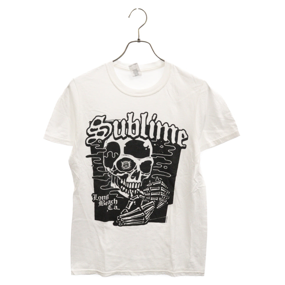 SUBLIME(サブライム) ロゴスカルプリント半袖Tシャツ ホワイト