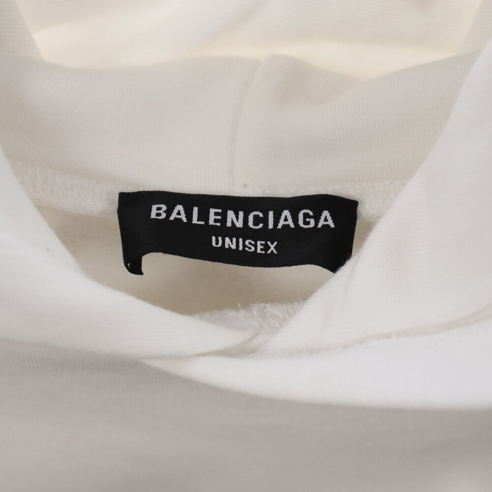 BALENCIAGA(バレンシアガ) 22SS PDFロゴ刺繍 プルオーバー スウェットパーカー 674986 TLVF8 ホワイト