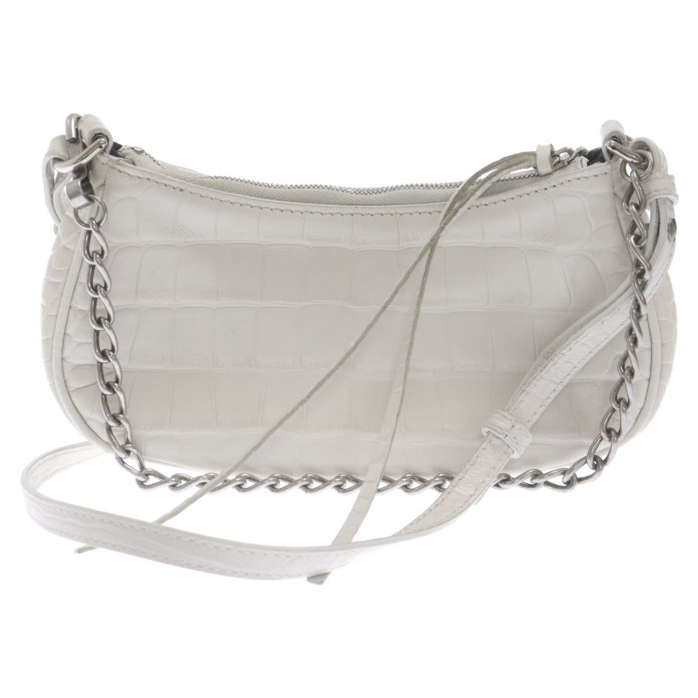 BALENCIAGA(バレンシアガ) LE CAGOLE MINI ルカゴール チェーンハンドバッグ レザー ミニ ショルダー バッグ レディース 695814 9016 ホワイト