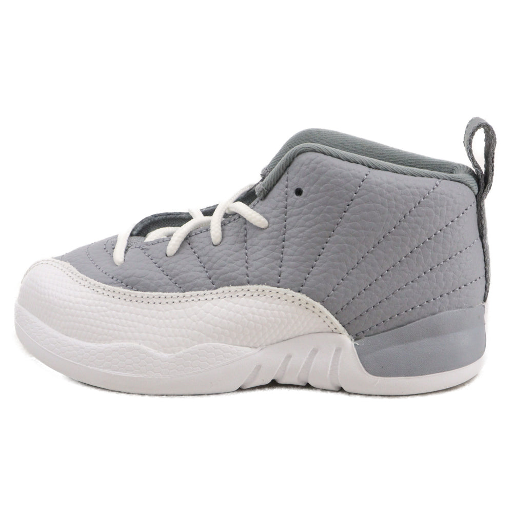 NIKE(ナイキ) TD Air Jordan 12 Retro Stealth TD エアジョーダン12 レトロ ステルス ハイカットスニーカー キッズ 850000-015 グレー/ホワイト US10C/16.0cm