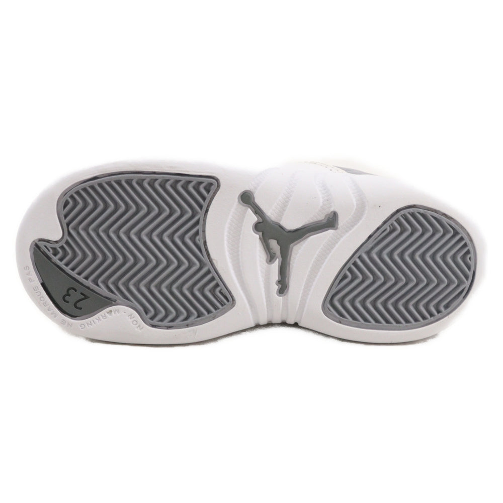 NIKE(ナイキ) TD Air Jordan 12 Retro Stealth TD エアジョーダン12 レトロ ステルス ハイカットスニーカー キッズ 850000-015 グレー/ホワイト US10C/16.0cm