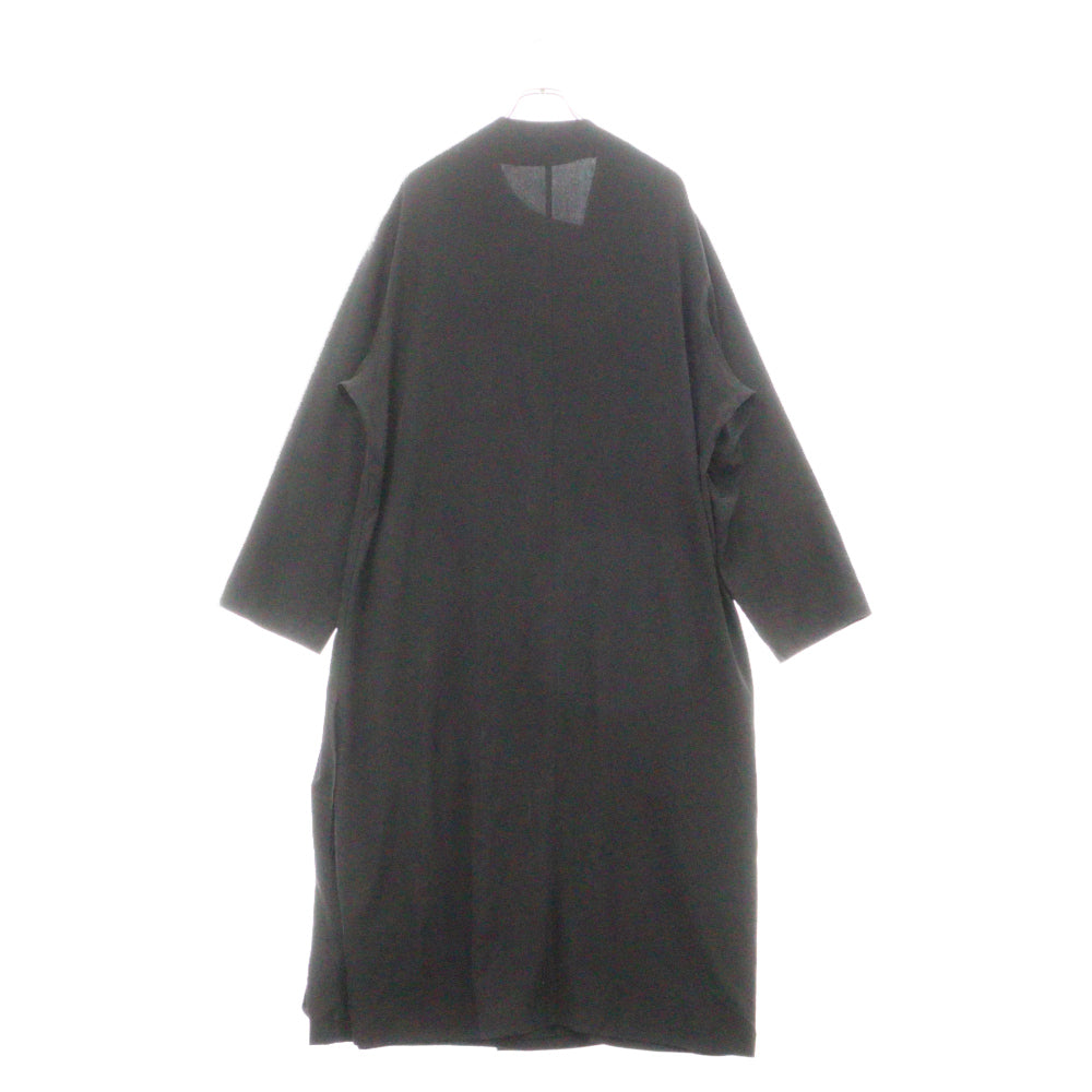 Yohji Yamamoto POUR HOMME(ヨウジヤマモト プールオム) 22SS ノーカラーデザインコートドレス ブラック HG-D01-500