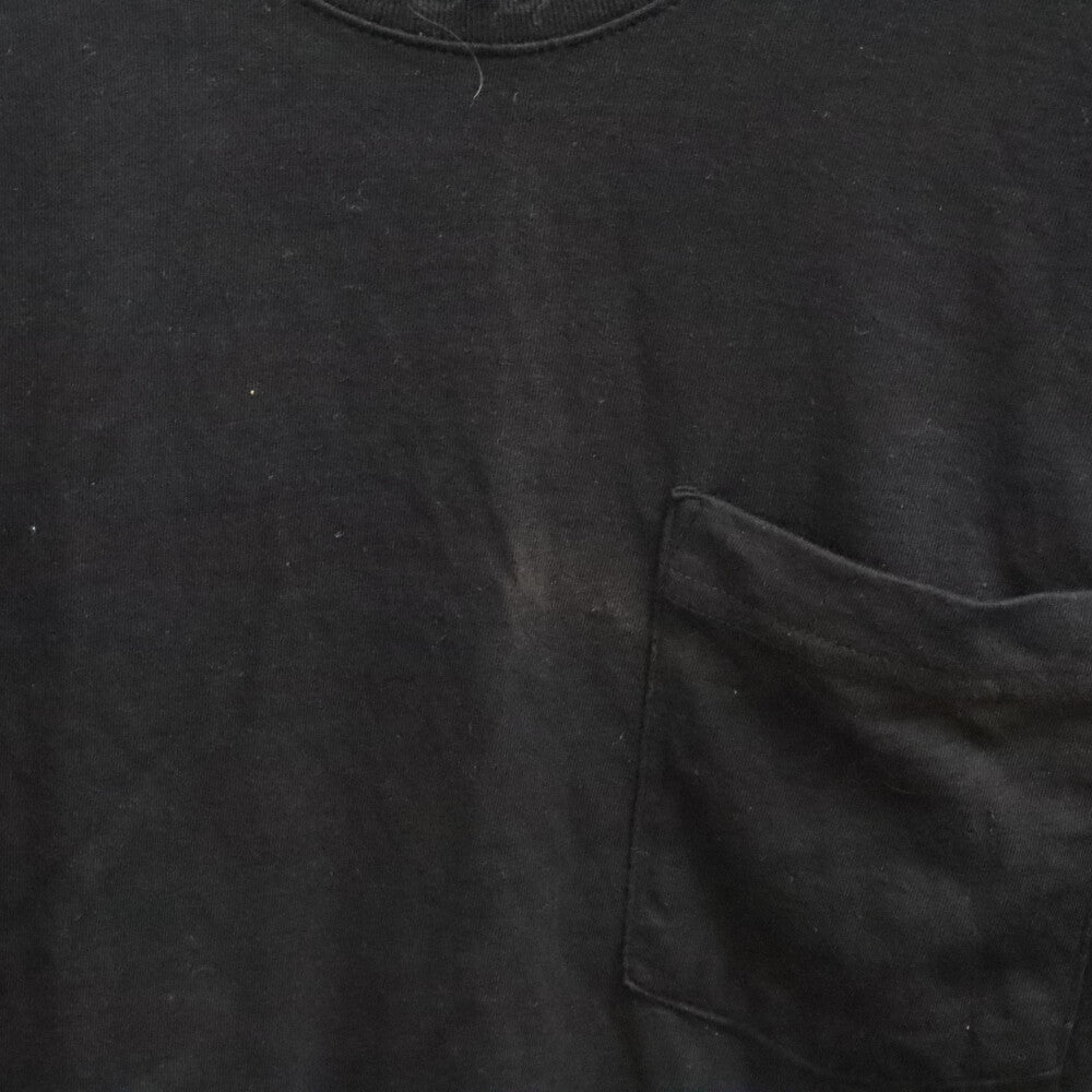 CHROME HEARTS(クロムハーツ) Neck Logo L/S TEE ネックロゴ スリーブプリント 長袖Tシャツ クルーネックカットソー ブラック